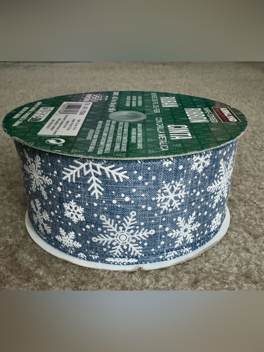 Kirkland Signature Green Wire-Edged Ribbon Roll